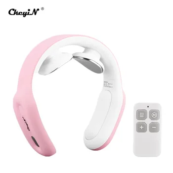 

CkeyiN TENS Smart Neck Massager Remote Control Deep Tissue Trigger Point Massage Pain Relief with Heating Function Relaxation 48