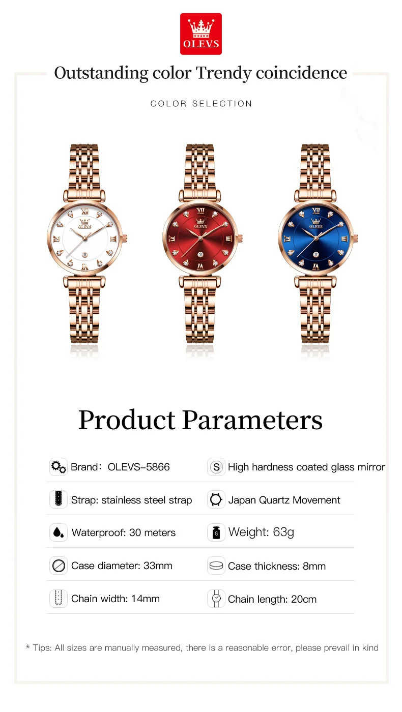 OLEVS 5866 Luxury Women's Watches 10