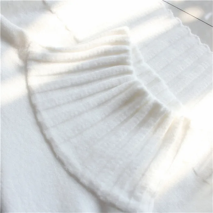 Осень Зима Водолазка пуловер свитер женский высокая эластичность длинный рукав вязанный в рубчик свободный джемпер базовый толстый свитер