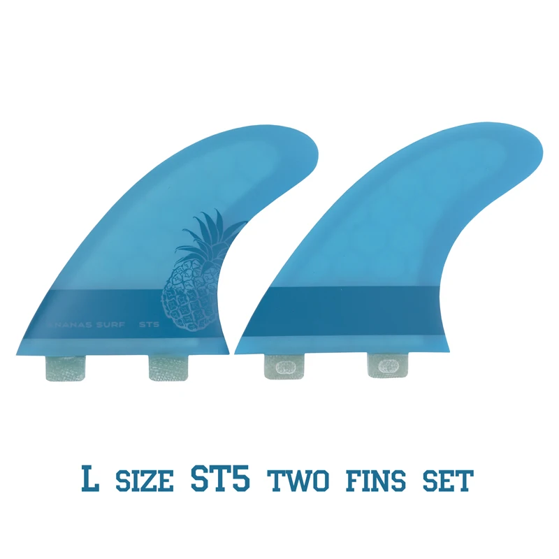 ST5 two fins set Ananas серфинга доски для серфинга, два 2 плавника, quad, FCS база Плавник Набор kitesurfboard wakesurf sup аксессуары - Цвет: ST5 two fins set