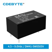 Регулируемый Напряжение Питание изолированный модуль понижающего DC-DC конвертер 4,5 9В 1A DM41-5W0505V Напряжение регулятор