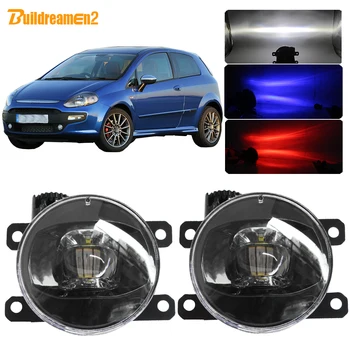 

Buildreamen2 For Fiat Punto Evo 2009 2010 2011 2012 Car Front Fog Light 5000LM LED Projector Devil Eye DRL H11 12V Accessories