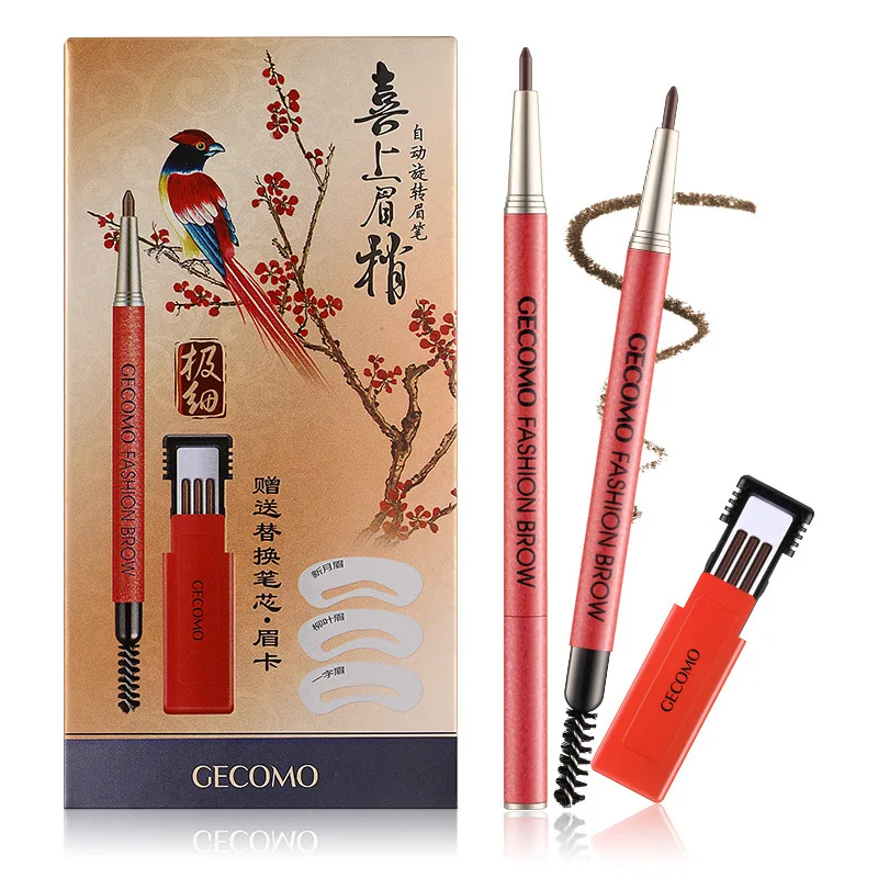 

Waterproof Microblading Pen with Refill Easy to Wear Pigment Brown Gray Waterproof Eyebrow Pencils Kit Make Up Cosmetics