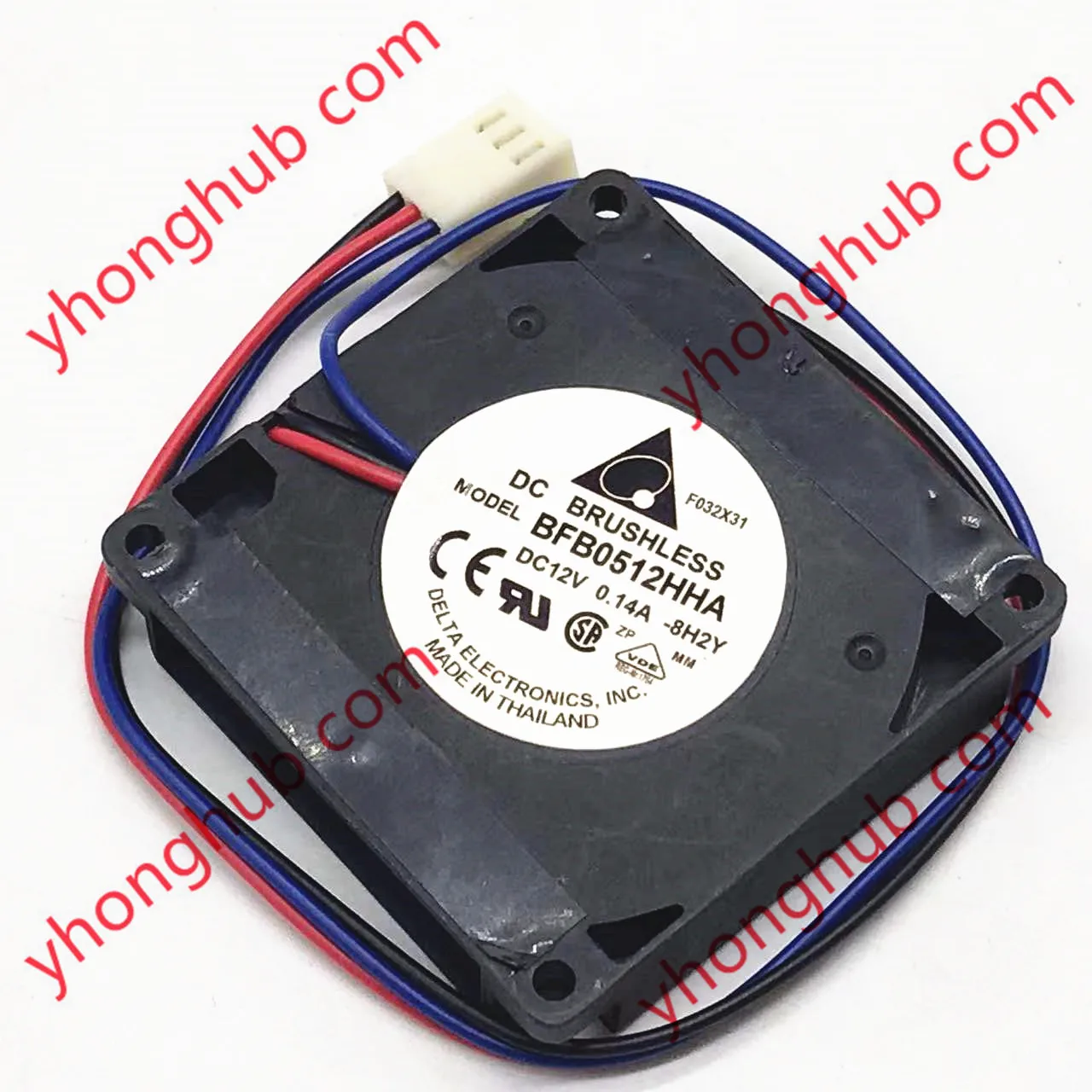 

3-проводной кулер для сервера Delta Electronics BFB0512HHA AR00 AC14 8H2Y DC 12 В 0,14 а 50x50x10 мм