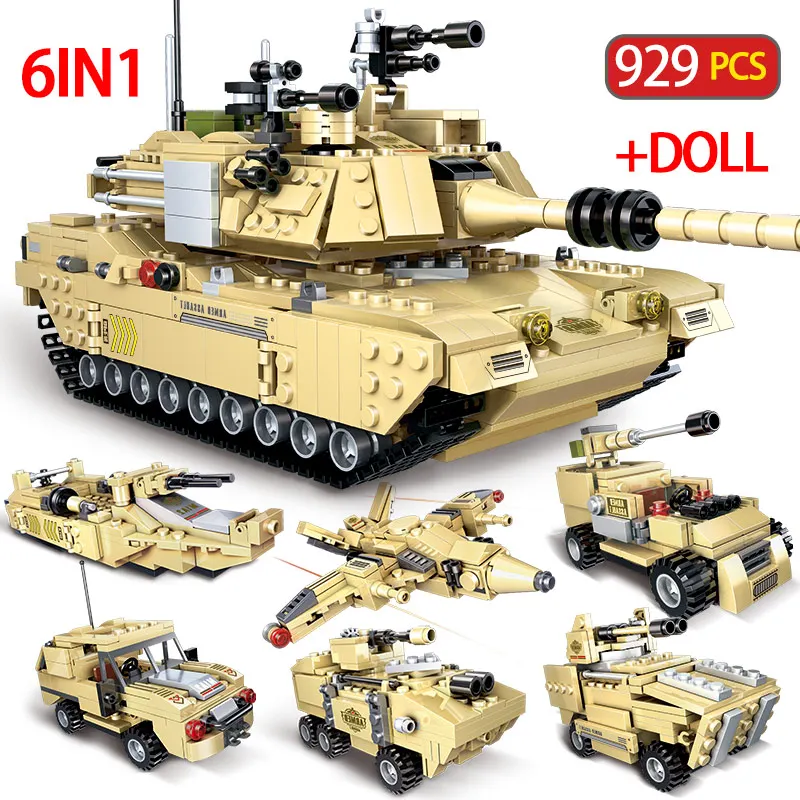 929 шт. Детский конструктор основной боевой танк | Игрушки и хобби