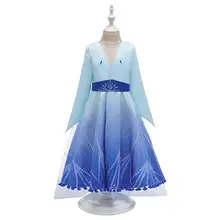 Комплект из 3 предметов «Эльза»; коллекция года; платье для ролевых игр с героями мультфильмов для девочек; платья с длинными рукавами и принтом снежинки; Детские вечерние костюмы принцессы для костюмированной вечеринки