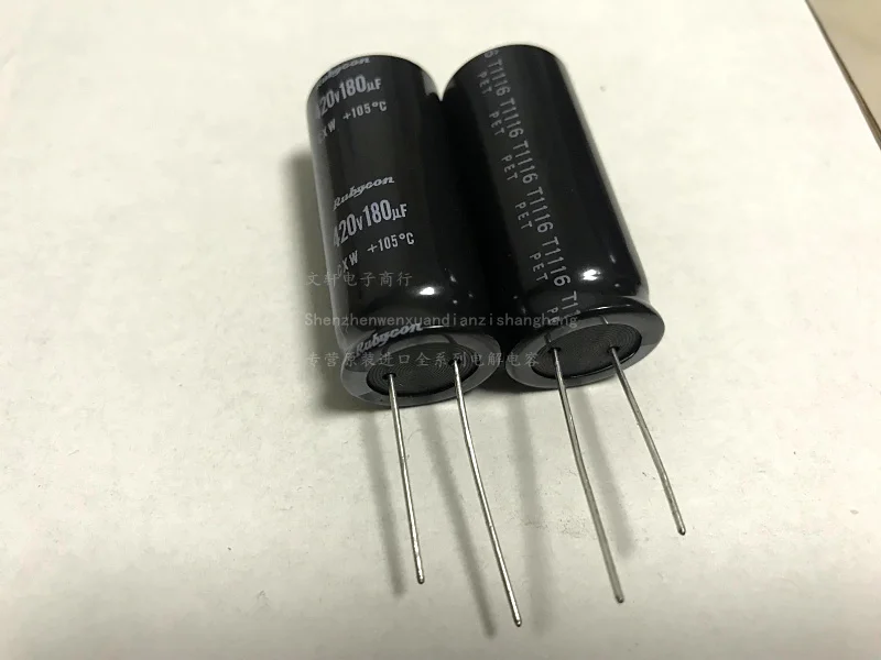 2 шт японский Рубин RUBYCON CXW 180 мкФ 420v 18x40mm Алюминиевый электролитический конденсатор Odroid real 420v180uf