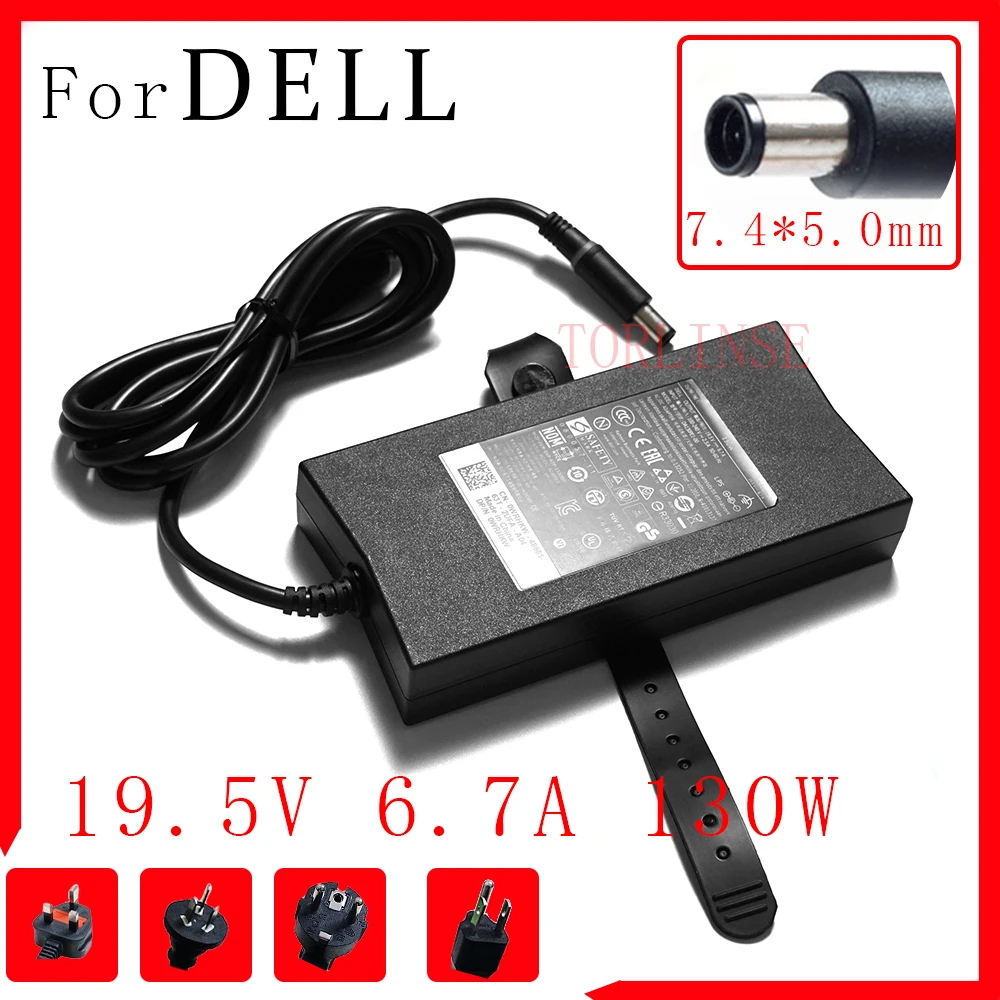 19 5 V 6.7A 130W зарядное устройство для ноутбука Dell Inspiron 15 5576 5577 7557 7559 7566 7567 17R N7110 XPS Gen 2