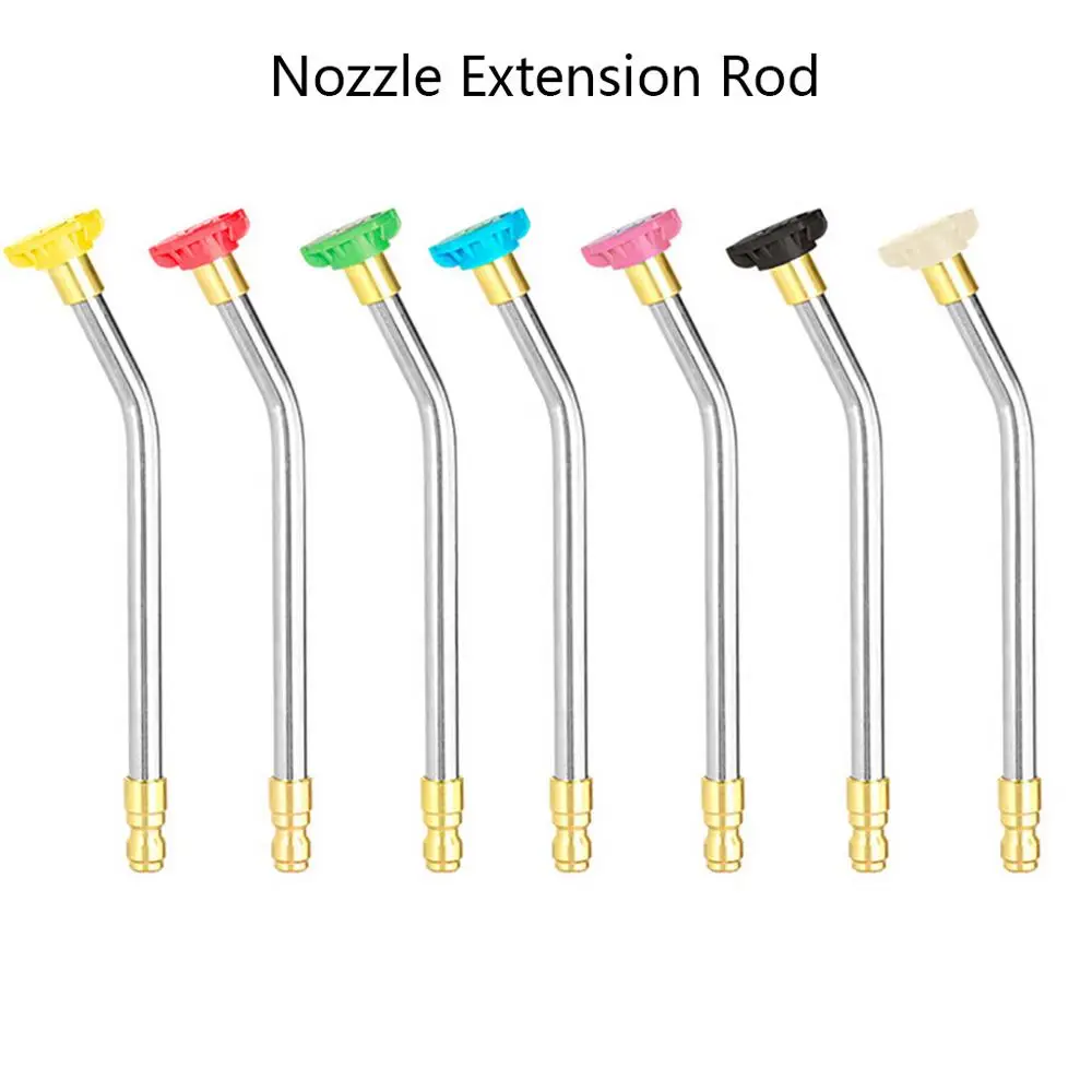 

New Degree Pressure Washer Gutter Rod Cleaner Attachment For Lance Wand 20.4cm Quick Connect Nozzle Extension Rod Washer @E