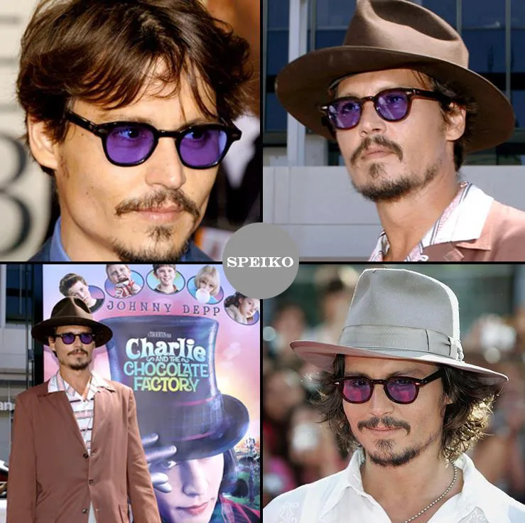 SPEIKE occhiali da sole vintage personalizzati con lenti viola occhiali da  sole Johnny Depp stile Lemtosh occhiali da vista notturni retrò possono  essere occhiali da sole miopia|Men's Sunglasses| - AliExpress