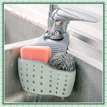 

Kitchen Gadgets Sink Dish Cloth Sponge Holder Hanging Bag Portable Hanging Basket Storage Sink Pouch Drain Rack Kitchen Storage