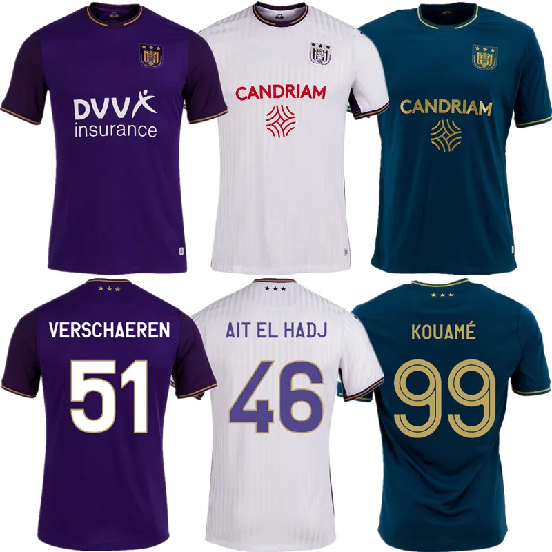 RSC спортивные футболки 2021 22 Home Away третий VERSCHAEREN ZIRKZEE AIT EL HADJ KOUAME RSCA футбольный