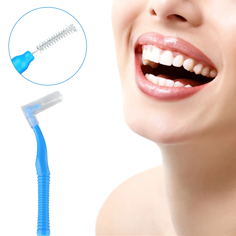 Чистота зубов 0,6-1,5 мм 20 шт. чистящее средство L форма лимпиеза межзубная Cepillo межзубная Стоматологическая Cepillo уход за полостью рта Cepillo