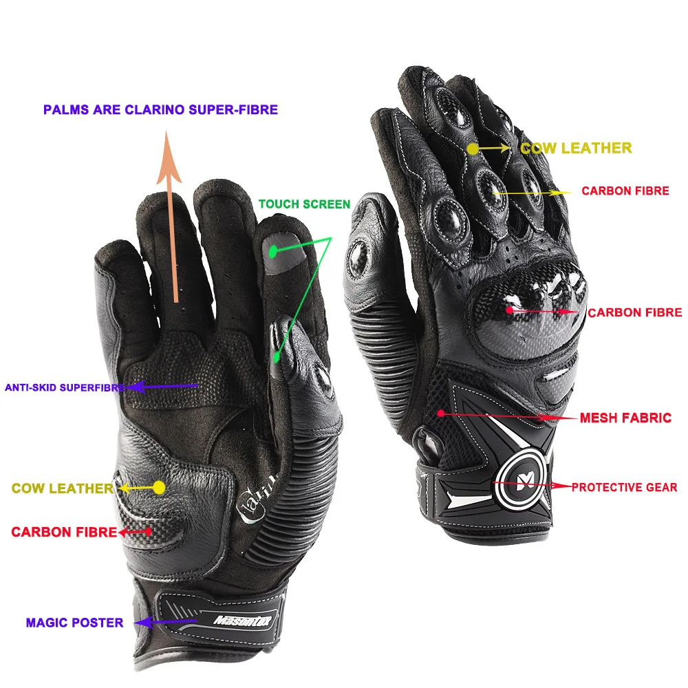 

Xueyu Hot Selling Cowhide Motorcycle Knight Gloves Outdoor Shatter-resistant Race Car Cycling Gloves Factory