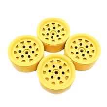 

4PCS 1.9" Metal Beadlock Wheel Rim for 1/10 RC Rock Crawler Traxxas TRX-4 D90 D110 Defender Axial SCX10 90046 90047