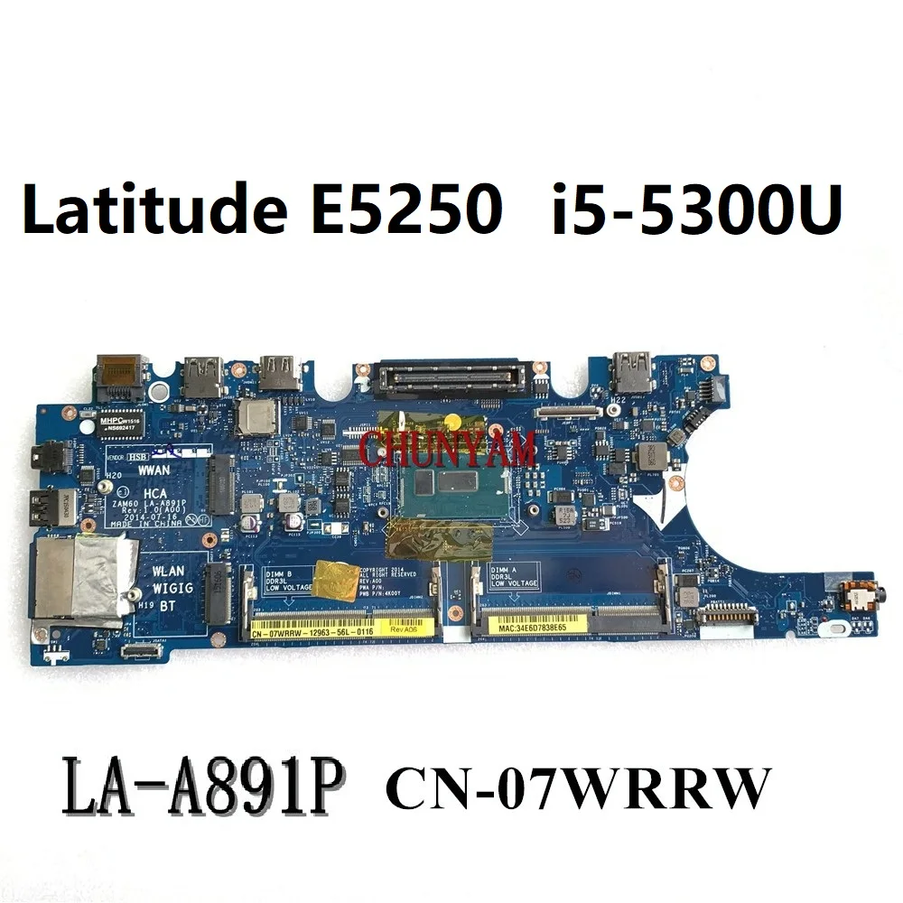 Совершенно новая модель телефона для ноутбука dell Latitude 12 5250 E5250 материнская плата