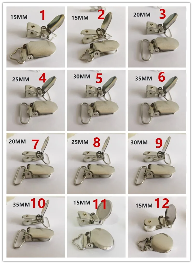 30 шт. металлические подтяжки для соски пустышки|Зажимы одежды| |