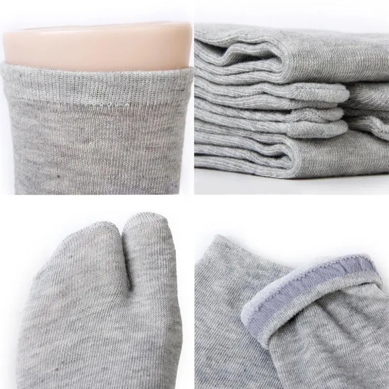 

3 Pairs Flip Flop Sandal Split Toe Tabi Geta Socks Japanese Kimono Big Toe Separates Sweat Absorption And Deodorization