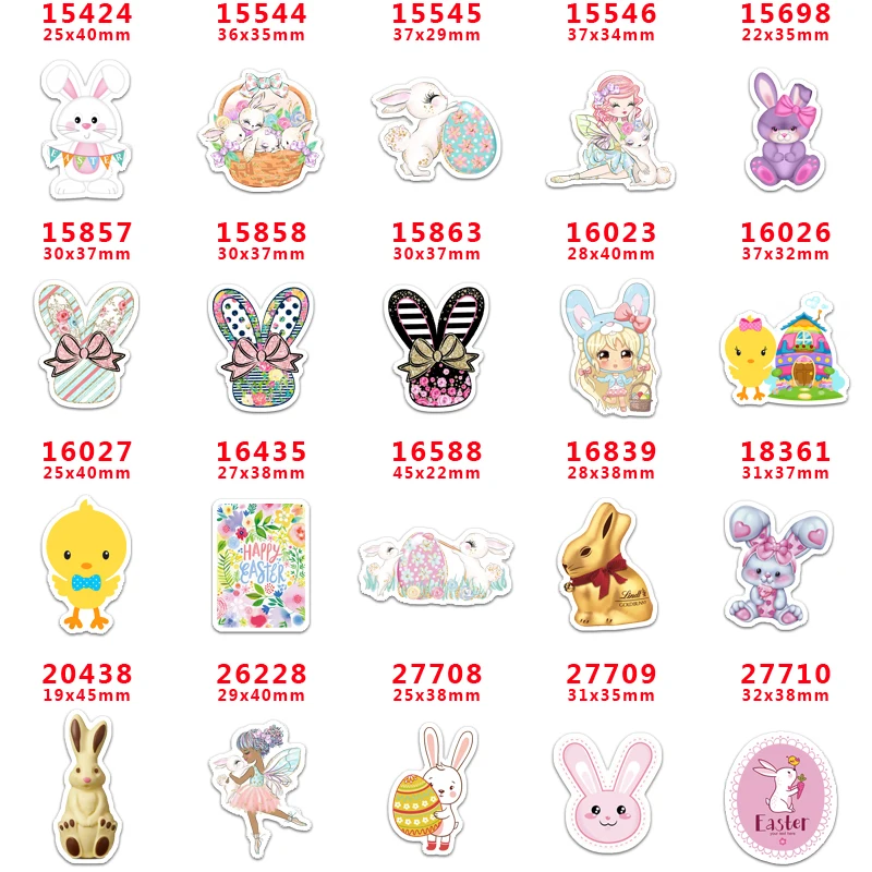 Бесплатная доставка 30 шт Пасхальный день мультяшный персонаж плоское украшение