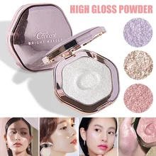 Мерцающий перламутровый хайлайтер, мерцающий косметический макияж, декоративная стереоскопическая косметика для женщин и девушек, макияж для лица J3