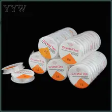 10 carretel de cristal preciosa rosquenova 2020 com carretel plástico bobina corda fio elástico diy artesanal pulseira