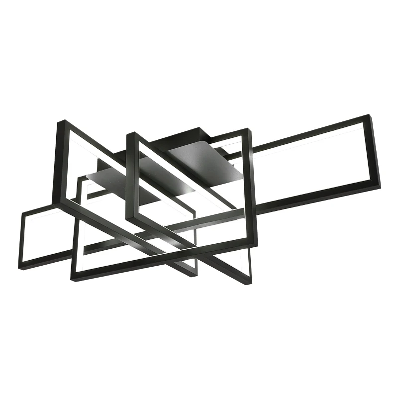 

Modern LED Ceiling+lights for home living room Bedroom black grey metal surface lustre Avize ceiling lamp for study room office