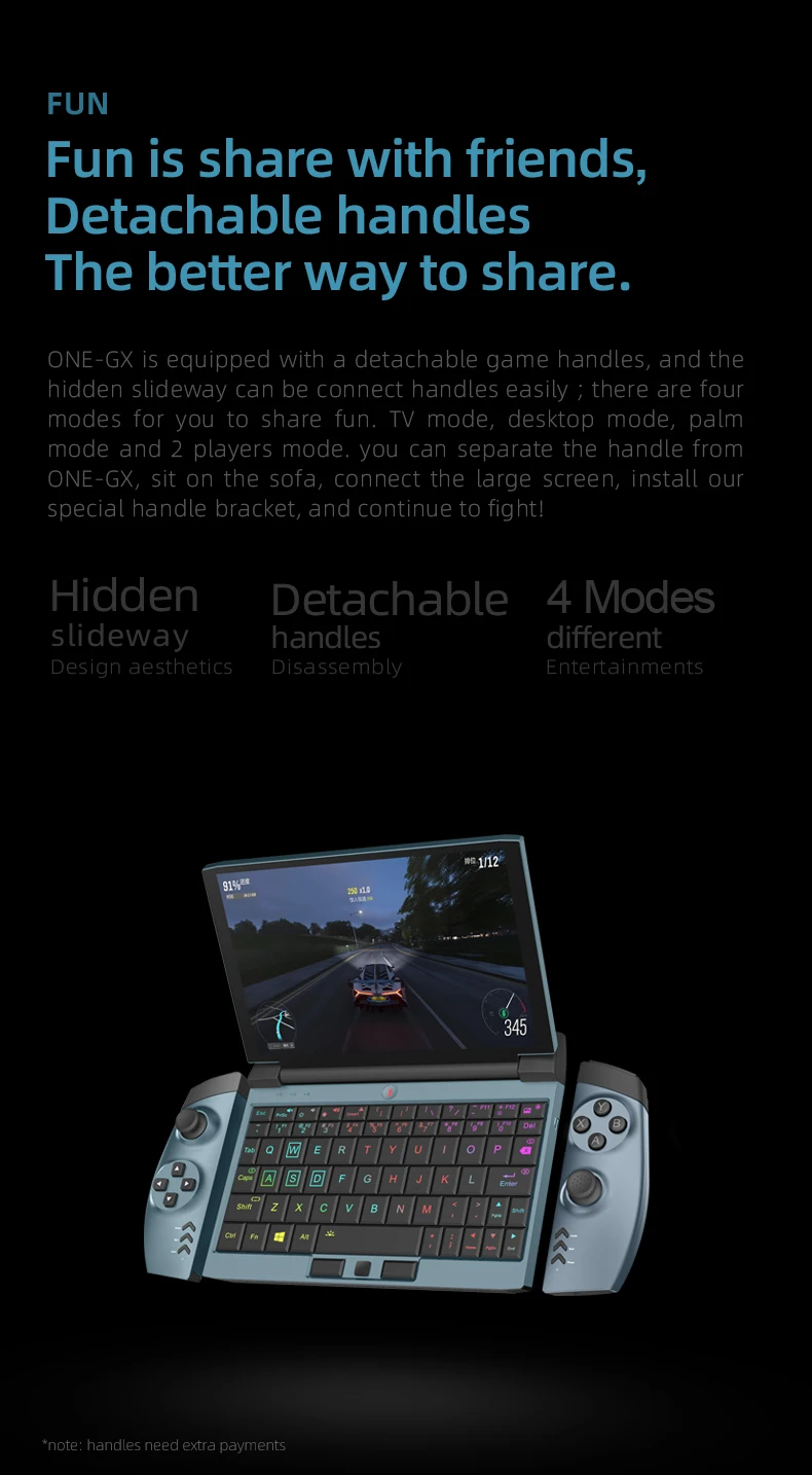 Onenetbook Onegx1 12000mah משחקי מחשב נייד אחד Netbook 7 Win10 I5 10210y 8gb 16gb Ddr3 256gb 512gb Ssd Wifi סוג C Laptops Aliexpress
