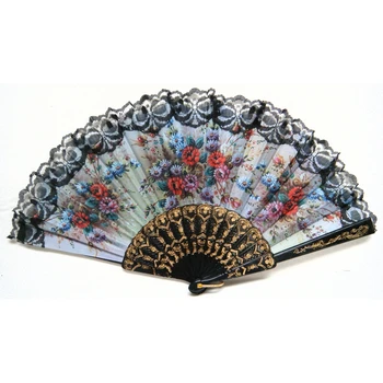 

Spanish style Hand Fan Decorative Design