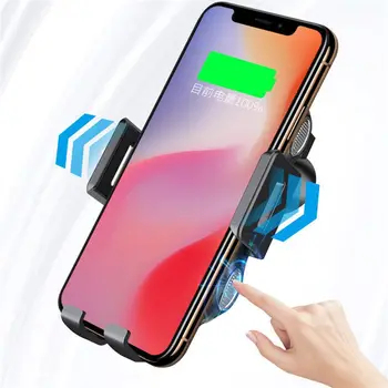 

Qi Car Wireless Car Charger Auto Infrared Sensor 10W Fast Car mobile phone charger Wireless Charger for iPhone X 11 Samsung S10