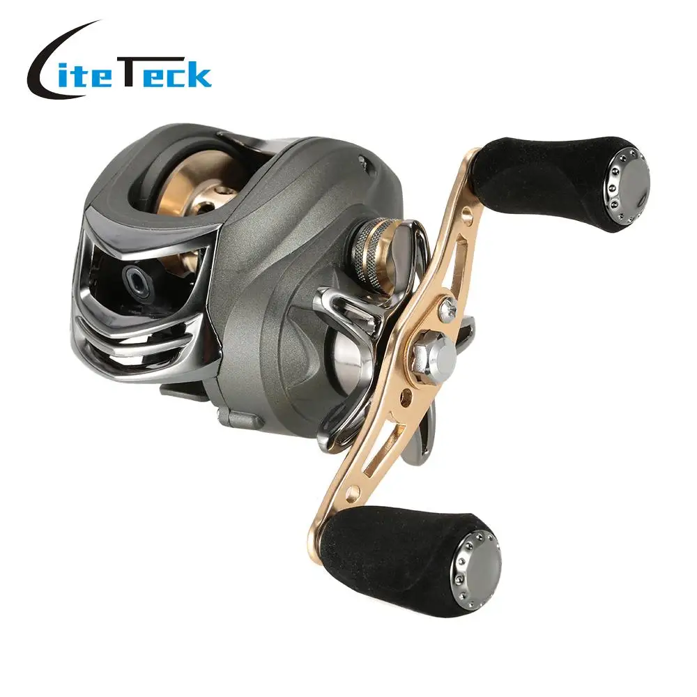 

Bait Casting Reel 6.3:1 Left/Right Hand Baitcasting Fishing Reel Magnetic Braking System 14+1BB Ball Bearings