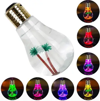 

Colorful Light bulb Humidifier Air Ultrasonic USB 400ML Essential Oil Diffuser Atomizer Freshener Mist Maker For Office Home