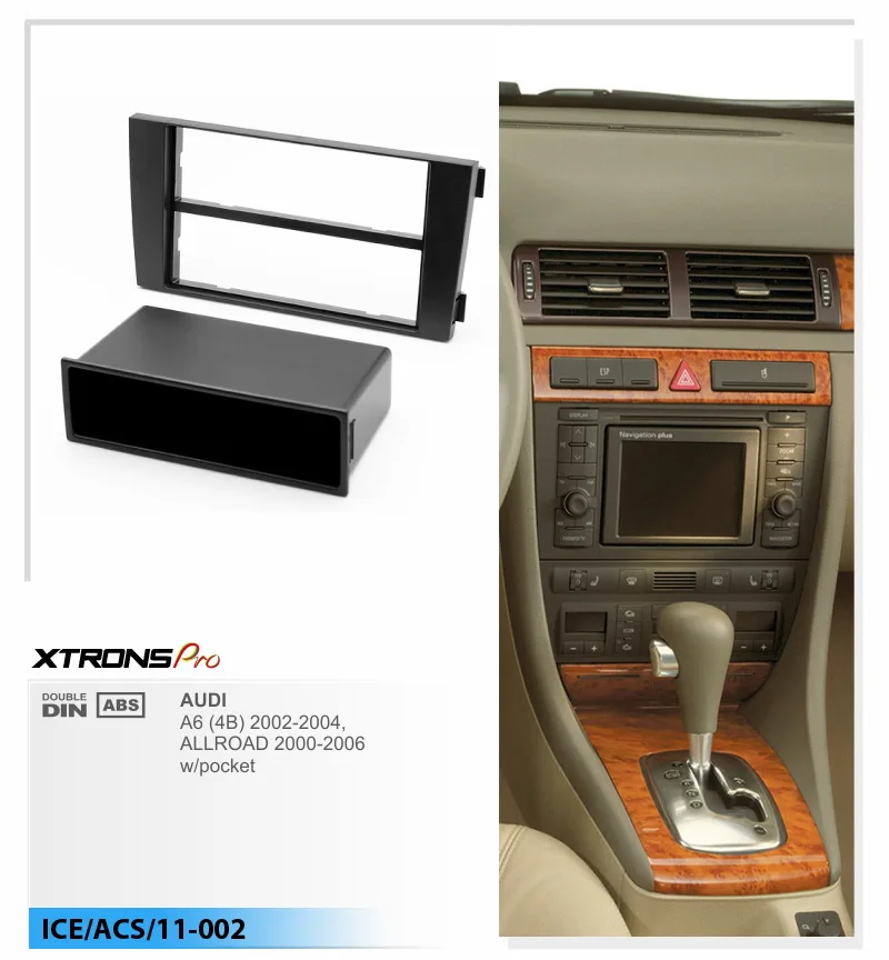 XTRONS 1 Din фасции для AUDI A6 Allroad стерео радио Панель пластина отделка панель адаптеров объемного звучания