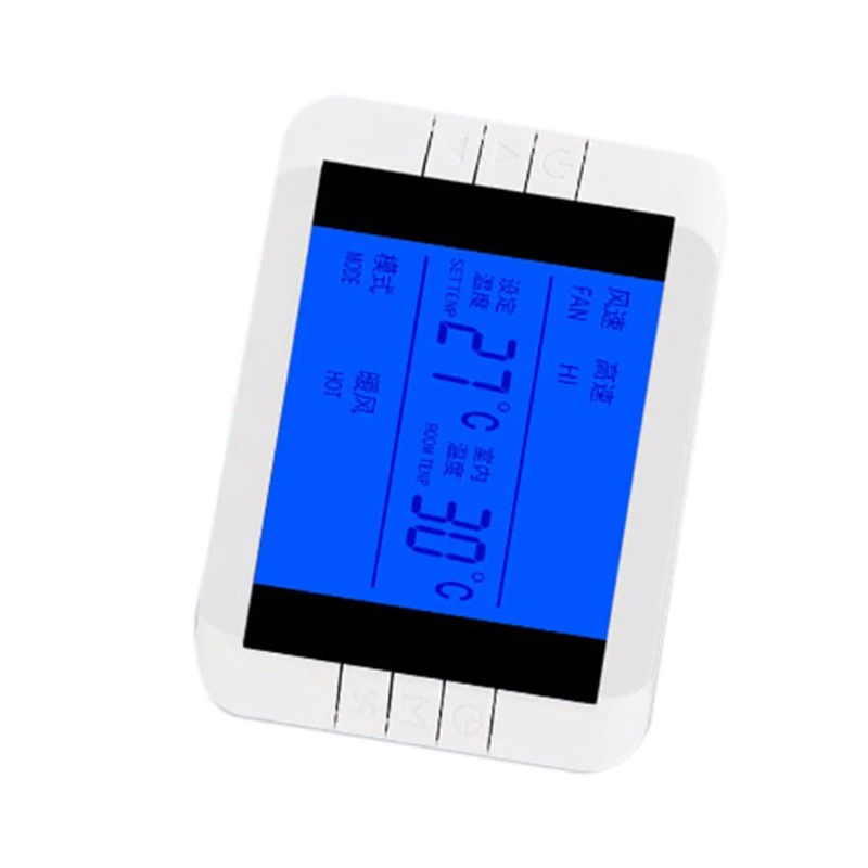 Кондиционер ЖК-экран вентилятор с термостатом терморегулятор температура Интеллектуальный переключатель термометра панель