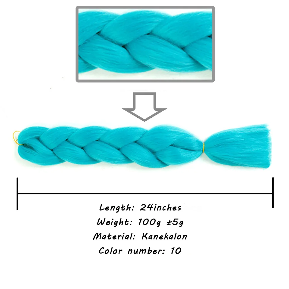 Синтетические жгуты для вплетания в крупное плетение волос один кусок 82 дюйма 165 г/шт. чистый цвет в аксессуарах для волос синтетические плетеные волосы - Цвет: T27/30/4