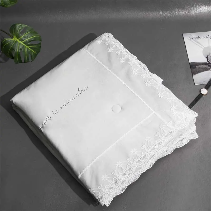 Шелковое домашнее одеяло постельные принадлежности моющиеся ледяные шелковые офисные одеяла Armchari диване плед - Цвет: white