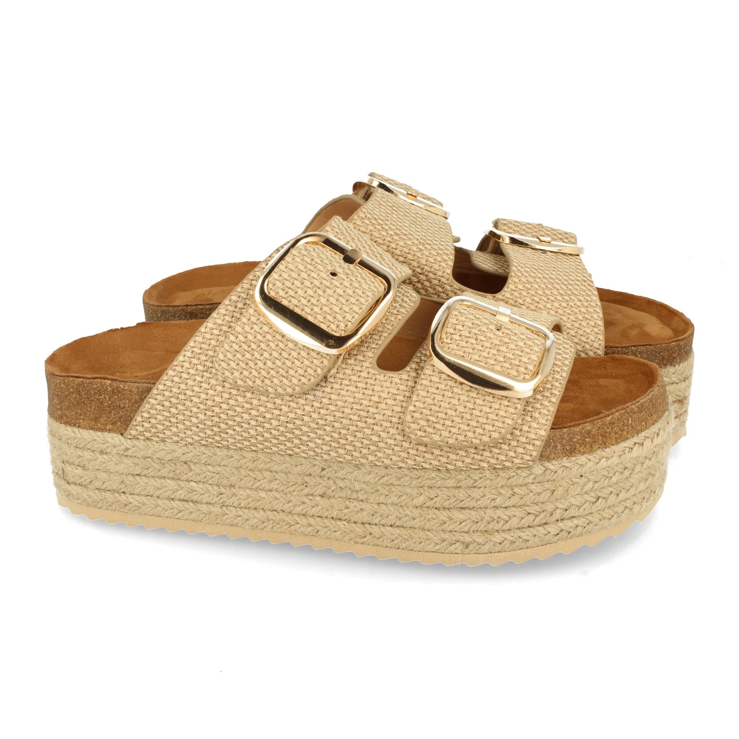 jute platform sandals