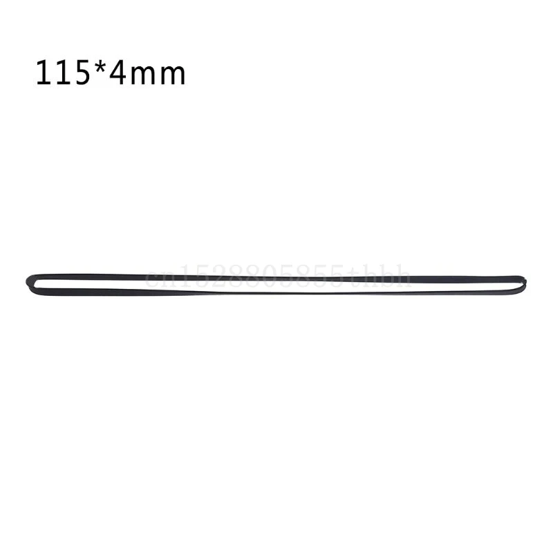 Durable 4mm Wide Rubber Flat Turntable Belt Replacement