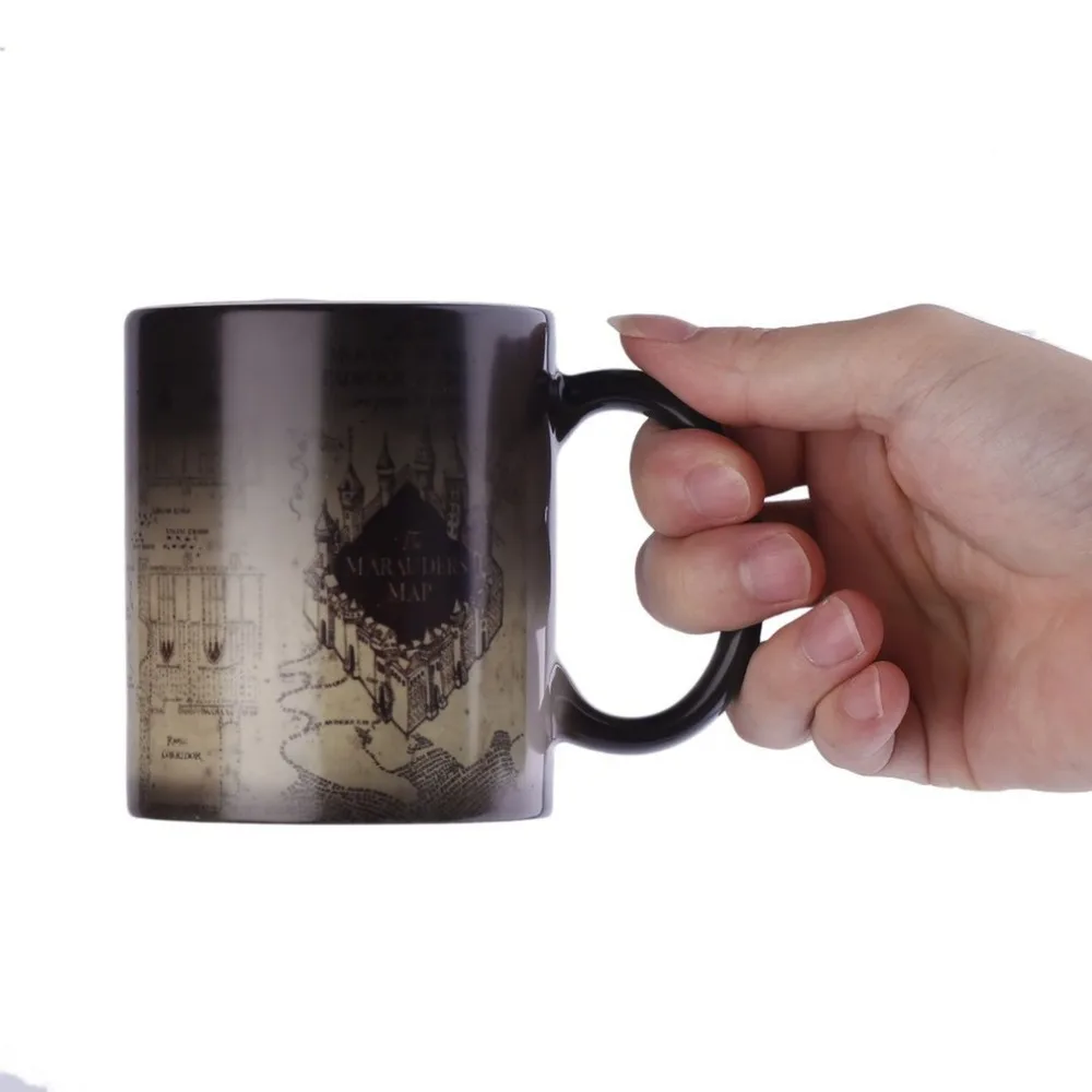 Креативная Волшебная меняющая цвет кружка для мародеров карта керамическая чашка изменение температуры цвет кофейная чашка Прямая гостиная
