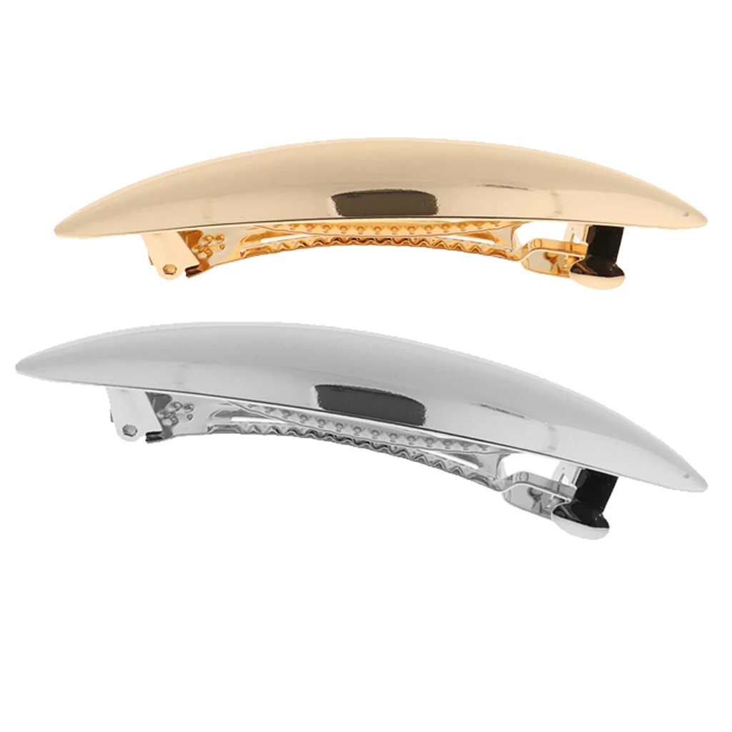 Elegant Leaf Automatic Spring Hair Barrette, Strong Holding Hairpin Jewelry Ponytail Holder Hair Clips Hair Ornament