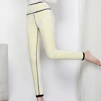

2019 Women's Jeggings Winter Leggings 700g Velvet Super-thick Trousers High Waist Warm Skinny Pants Hip lifting Leggins
