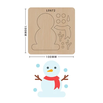 

Knife mold wooden cutting dies mould snowman for scrapbooking-leather crafts die making decor supplies template