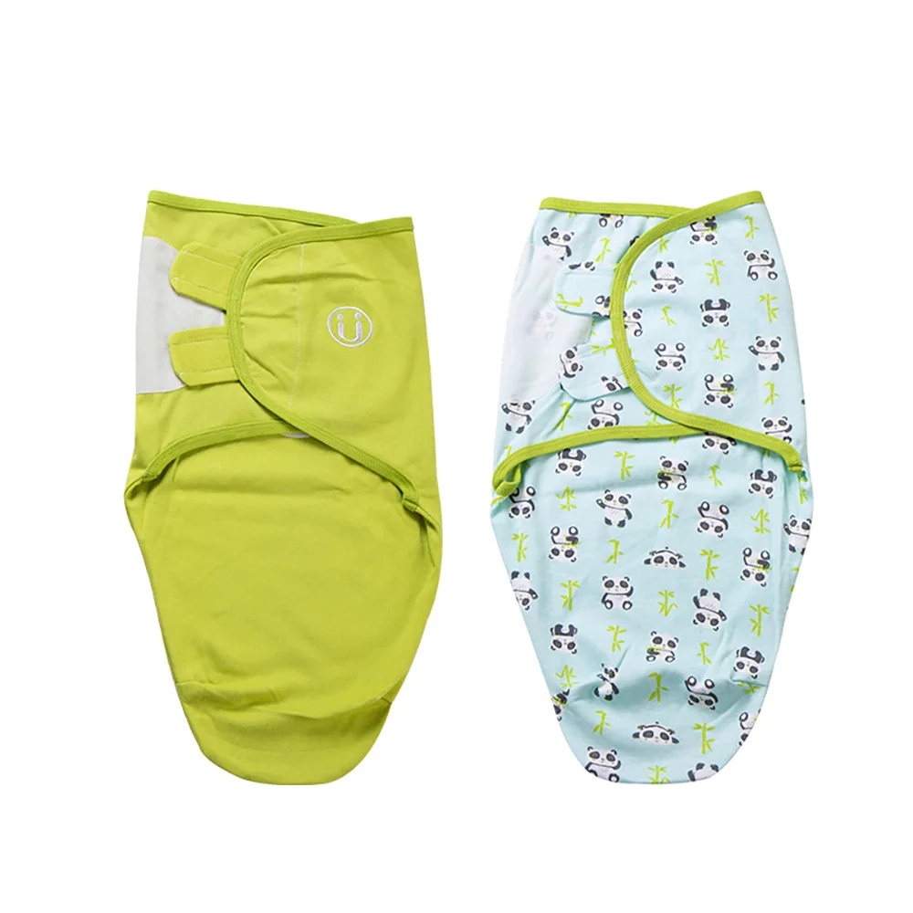 Два кокона-Упакованные анти-прыгающие Детские хлопковые одеяло-обернутый шарф-обернутый салфетка-обернутый новорожденный спальный мешок - Цвет: Panda