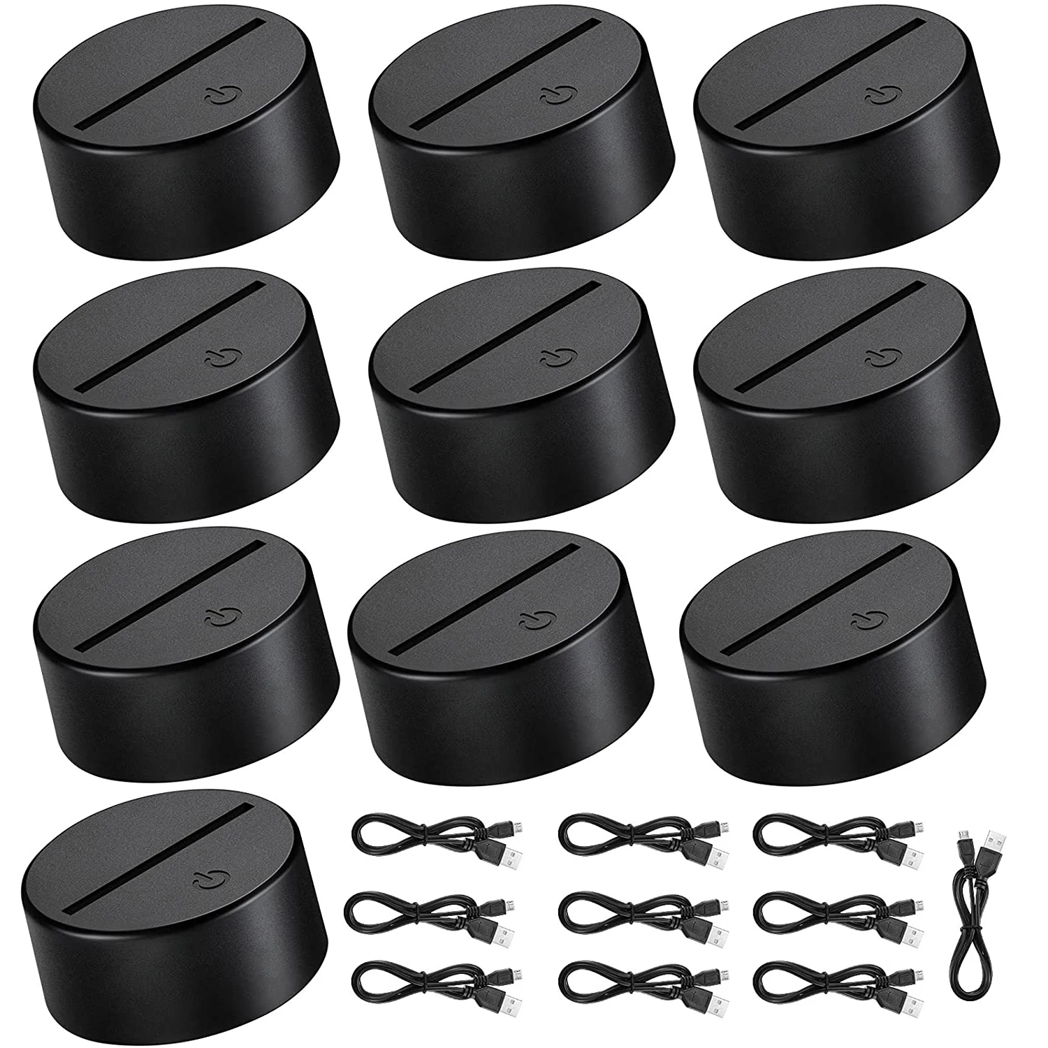 7 Colors Touch Lamp Base For 3D Cartoon Anime Otaku Night Light Led Lamp Holder 5/10/20 Pcs