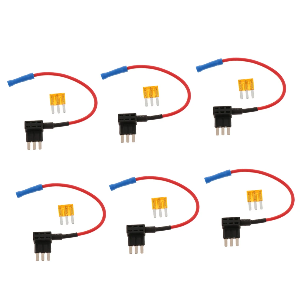 6x ADD-A-Circuit Micro3 ATL Fuse-TAP Add ON Dual Circuit ADD ON+ 5A Fuse