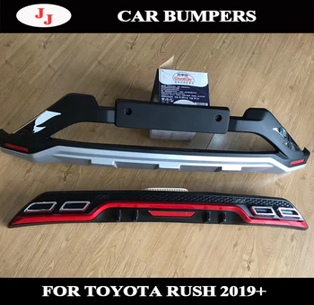 

For Toyota rush 2018 2019 Bumper Protector Body kit Car ABS Plastic Front Bumper Protector Sill Plate Cover Trunk Guard