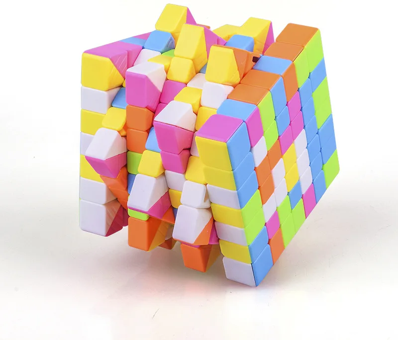 [Ze Sheng 7-Order Magic Cube гладкая одноцветная скоростная крутка Кубик Рубика] сплошной цвет 7-Order Seven Magic Cube 7-Order Magic Cub