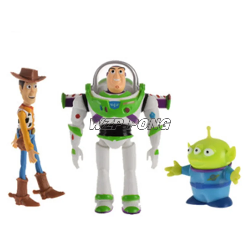

11CM Toy Story Woody Buzz Lightyear Alien Figurine Dolls Toys PVC Action Figure Collectible Model Toy Kids Gift