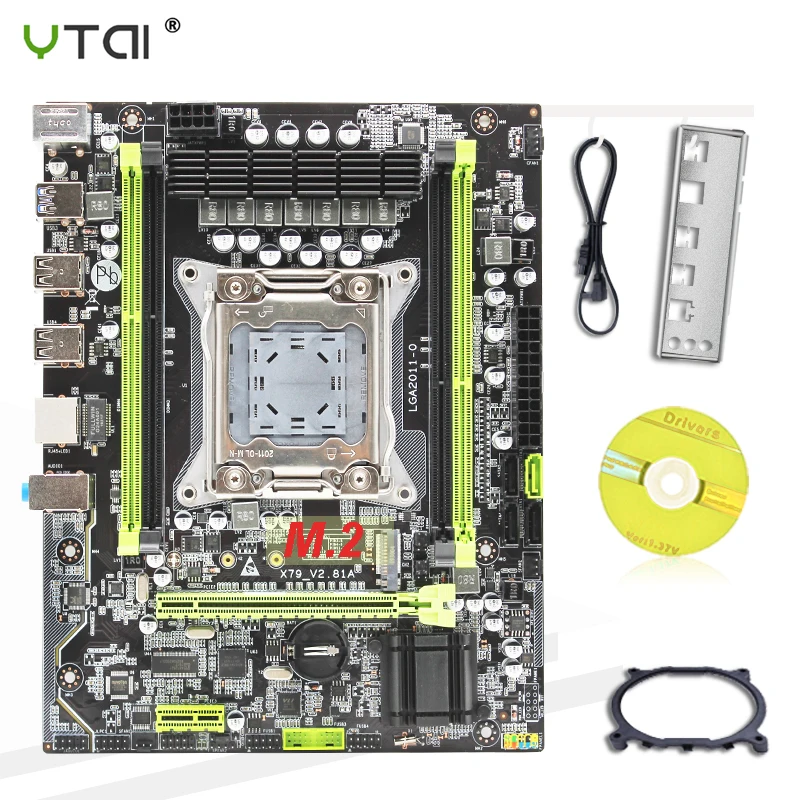 

X79 motherboard LGA2011 ATX USB3.0 SATA3 PCI-E NVME M.2 X79-V2.81A SSD support DDR3 REG ECC memory and Xeon E5 processor 4.8