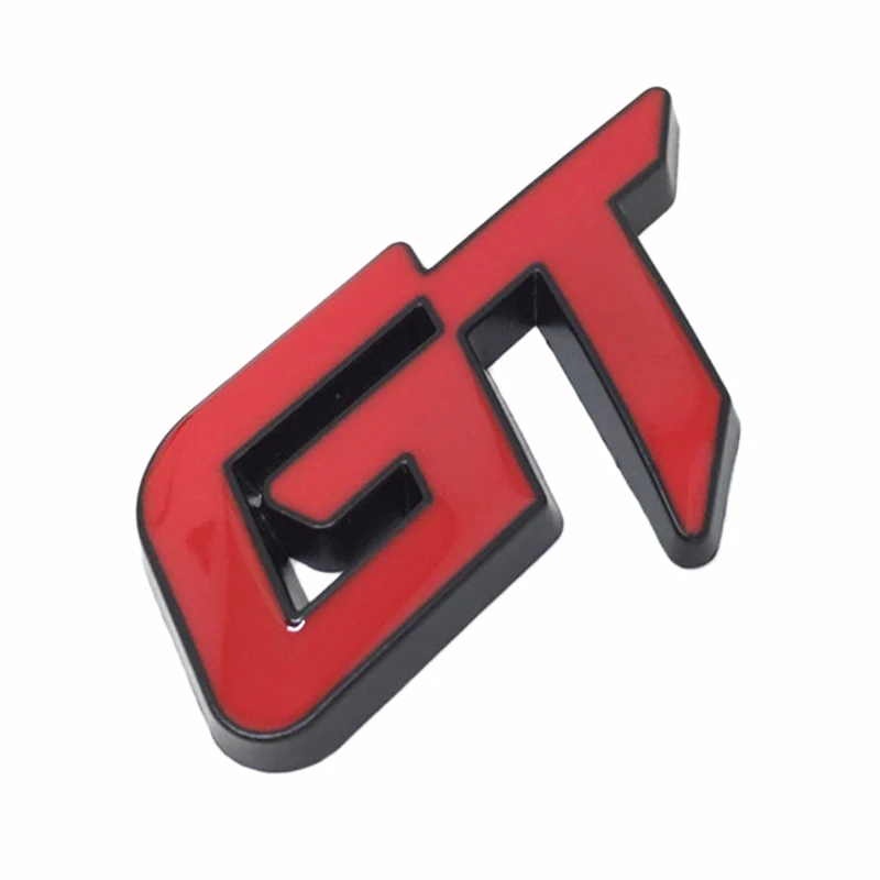 3d Gt Logo Car Sticker Fashion Decor For Ford Mustang Focus 2 3 Fiesta Ranger Mondeo Mk2 Red+Black | Автомобили и мотоциклы