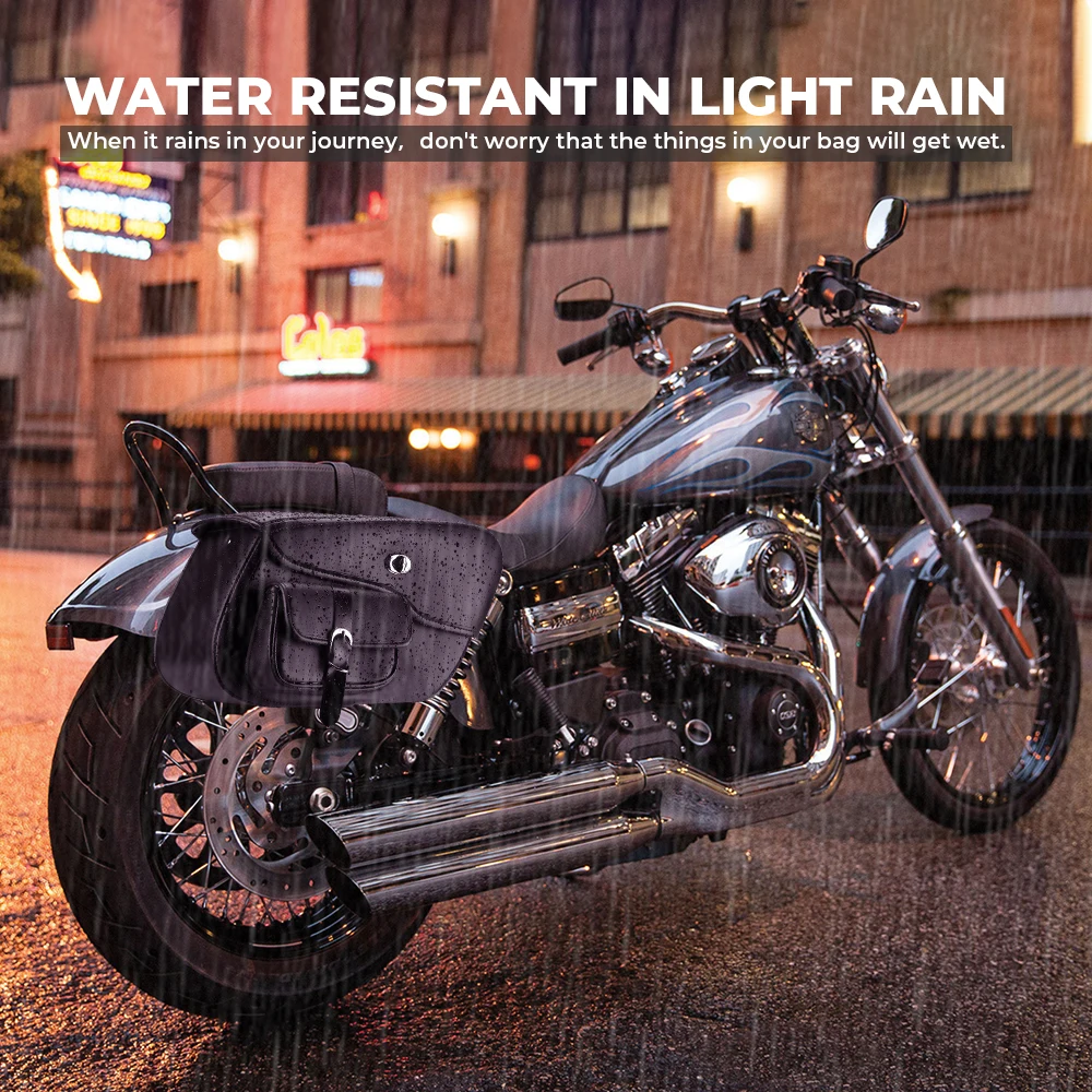 Водонепроницаемая мотоциклетная сумка Cruiser кожаная боковая багажная для Honda shadow